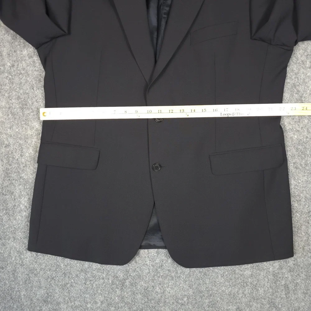 Brooks Brothers Blazer Mens 44R Wool Stretch Charcoal Grey Sport Coat Wedding